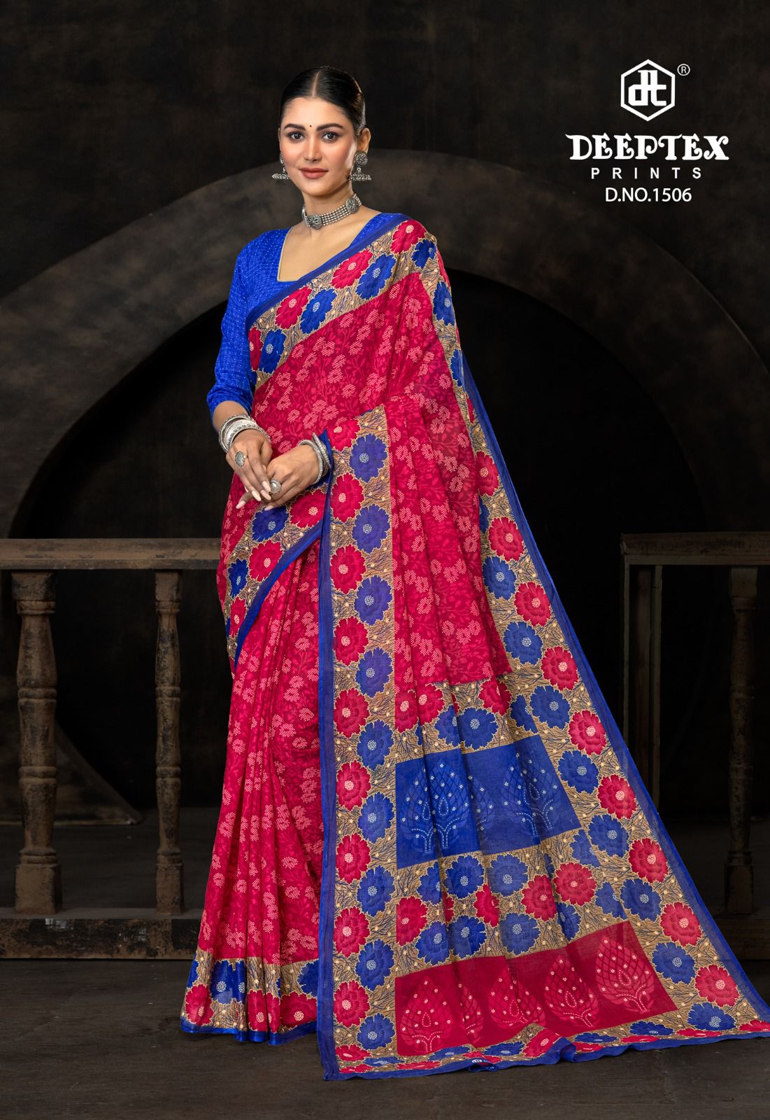 Prime Time Vol 15 By Deeptex Cotton Printed Daily Wear Saree Exporters In India